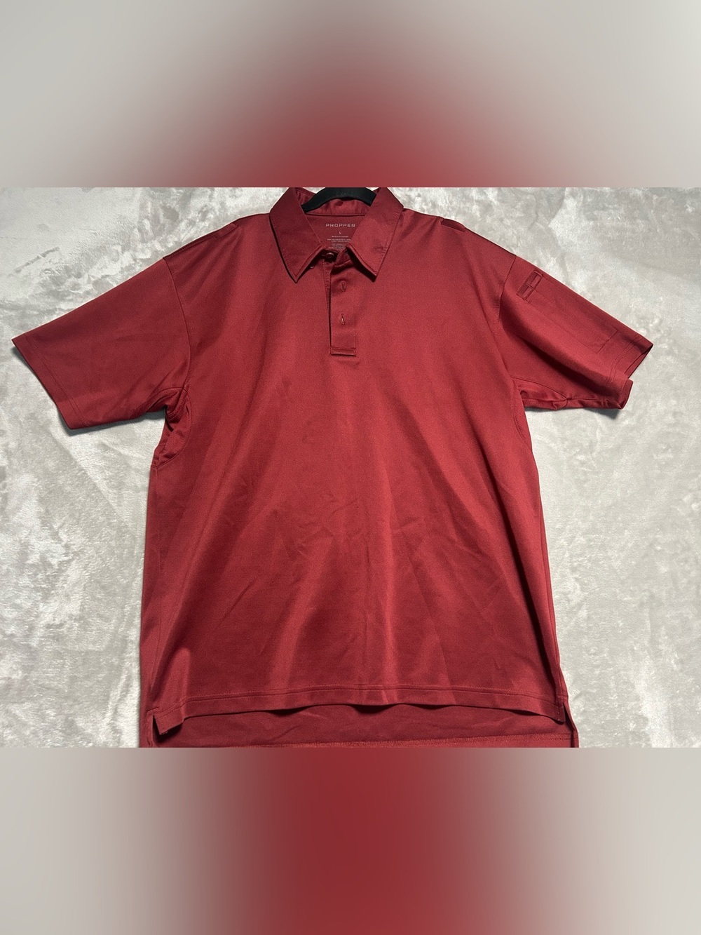 Propper Uniform Polo Shirt Men’s Large Maroon Red Collared